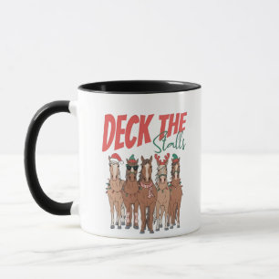 Mug Décorez les écuries, drôle de Noël pour les amoure