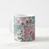 Mug Découpe en arabe indien Vintage (Devant gauche)