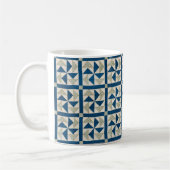 Mug Découpe en papier bleu et blanc de Hollandais (Gauche)