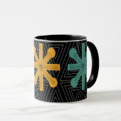 Mug Découpe moderne de Starburst au milieu du siècle (Devant droit)