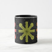 Mug Découpe moderne de Starburst au milieu du siècle (Centre)