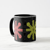 Mug Découpe moderne de Starburst au milieu du siècle (Devant gauche)