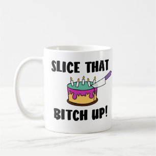 Mug Découpez ce cadeau de gâteau et de couteau pour