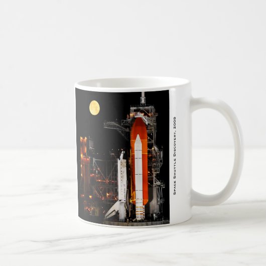 Mug Découverte et Pleine lune de navette spatiale 2009 (Droite)