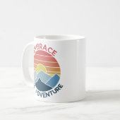 Mug Découvrez l'aventure en montagne (Devant gauche)