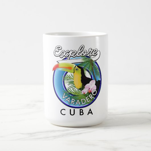 Mug Découvrez le logo de voyage de Varadero Cuba (Centre)