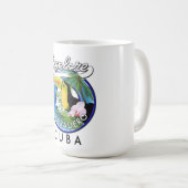 Mug Découvrez le logo de voyage de Varadero Cuba (Devant droit)
