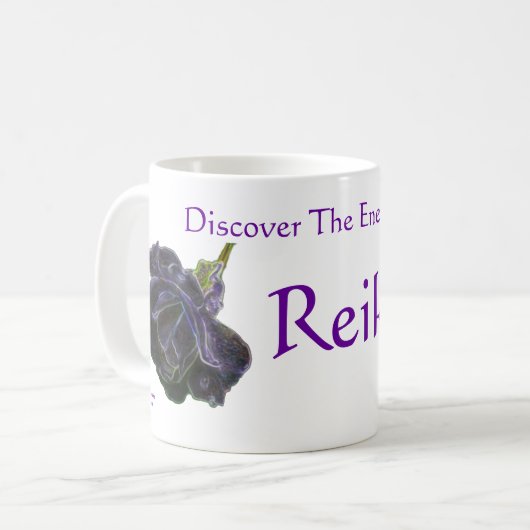 Mug Découvrez L'Énergie Du Rose Reiki (Devant gauche)