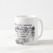 Mug Découvrez les nouveaux océans — Citation d'André G (Devant droit)