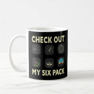 Mug Découvrez Mon Pilote Avion Six Pack