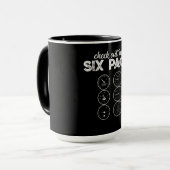 Mug Découvrez Mon Six Pack Pilote Aviation Drôle Gym F (Devant gauche)