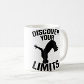 Mug Découvrez vos limites Parkour (Devant droit)