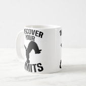 Mug Découvrez vos limites Parkour (Devant gauche)