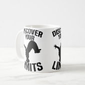 Mug Découvrez vos limites Parkour (Devant gauche)