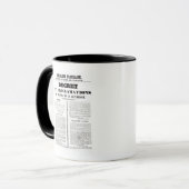 Mug Décret et proclamation par Napoleon Bonaparte (Devant gauche)