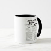 Mug Décret et proclamation par Napoleon Bonaparte (Devant droit)