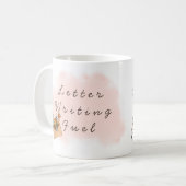 Mug d'écriture de lettre personnalisée  (Devant gauche)