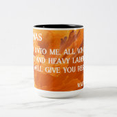 Mug d'écriture personnalisée (Centre)