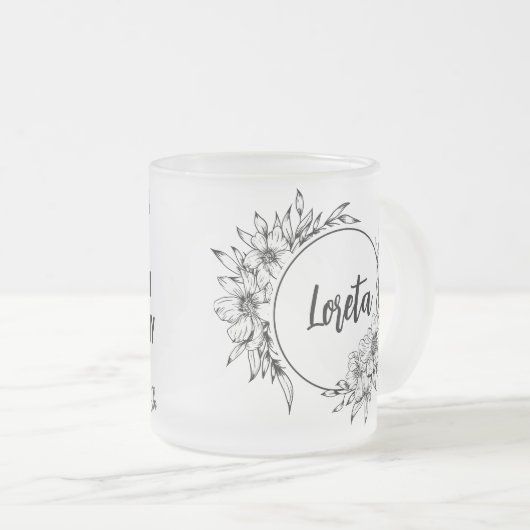 Mug d'écriture personnalisée (Devant droit)