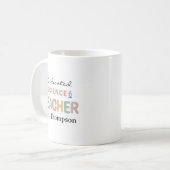 Mug Dedicated Science Teacher Personalized Name  (Devant gauche)