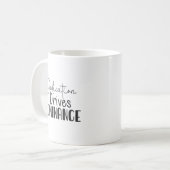 Mug Dédication Drives Dominance - Hustle, Gym, Succès (Devant gauche)