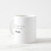 Mug Dédication Sincère à Nos Étoiles Étudiantes Unique (Devant gauche)