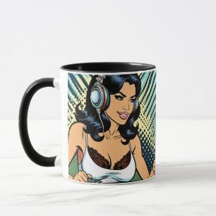 Mug Deejay Jamming Pretty Pop Art