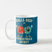 Mug Deep In Christmas Srit Funny Retro Holiday Humor  (Gauche)