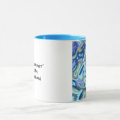 Mug "Deep is the Ocean" original abstrait (Centre)