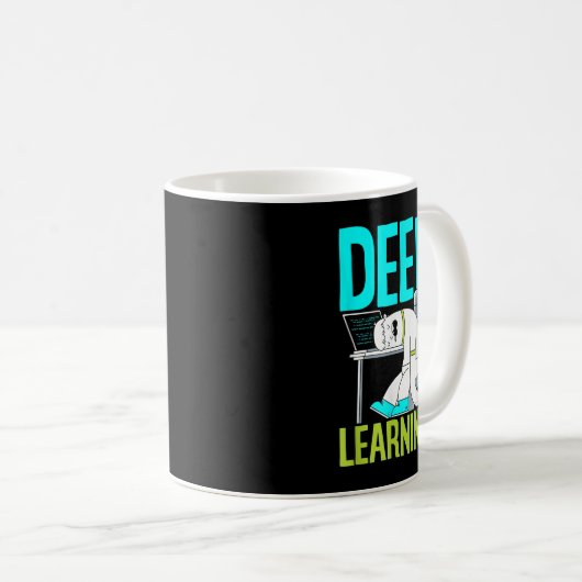 Mug Deep Learning Funny Artificial Intelligence Machin (Devant droit)