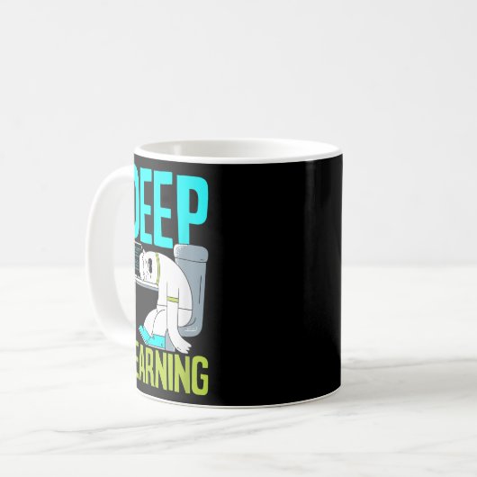 Mug Deep Learning Funny Artificial Intelligence Machin (Devant gauche)