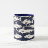 Mug Deep-Sea Fish Art blue (Centre)