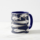 Mug Deep-Sea Fish Art blue (Devant droit)