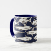 Mug Deep-Sea Fish Art blue (Devant gauche)