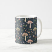 Mug Deep Slate Blue Moody Mushroom All Over Print (Devant droit)