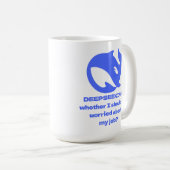 Mug DEEPSEEK Texte personnalisable modifiable personna (Devant droit)