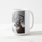 Mug Deer d'hiver/Buck art (Devant droit)