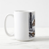 Mug Deer d'hiver/Buck art (Gauche)