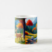 Mug Deer d'or debout dans la forêt-987679 (Centre)