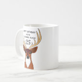 Mug Deer Hunter Funny Young Buck Anniversaire personna (Devant gauche)