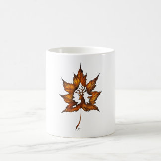 Mug Deer in a leaf