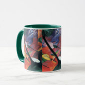 Mug Deer in the Forest II par Franz Marc; Reh im Walde (Devant gauche)