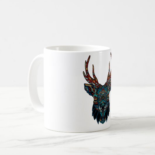 Mug Deer Mandala (Devant gauche)