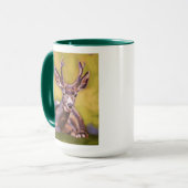 Mug Deer Painting - Gift for Animal Lovers (Devant gauche)