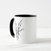 Mug Deer Skull Tribal Design pour les chasseurs de cer (Devant gauche)