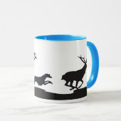 Mug Deerhound en chasse (Devant droit)