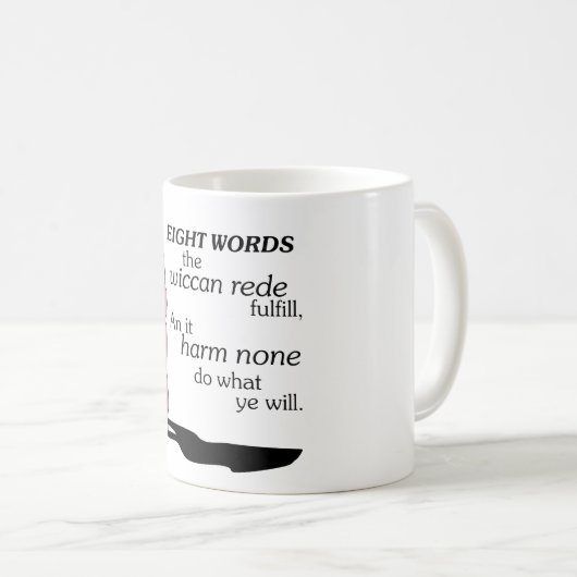 Mug Déesse antique de Wiccan Rede (Devant droit)