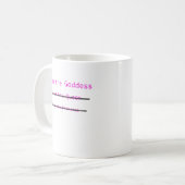 Mug Déesse avec des lignes (Devant gauche)