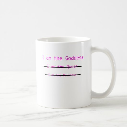 Mug Déesse avec des lignes (Droite)