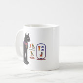 Mug Déesse Bastet de chat égyptien (Devant gauche)